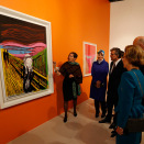 Dronnet Sonja rahpá &#269;ájáhusa:  Munch | Warhol and the Multiple Image,  CerModern &#269;ájáhusbáikkis Ankaras (Govva: Lise Åserud, Scanpix)